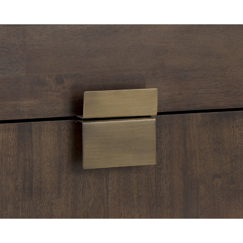 Jade 25.5 X 24.5 inch Antique Brass / Dark Mango Night Stand